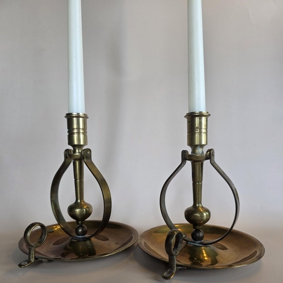 American Vintage Other - Elegant Brass Candle Holders
